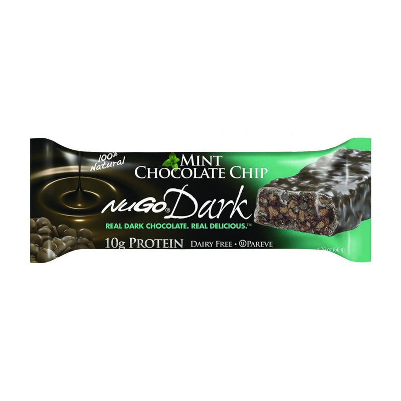 Nugo Dark Chocolate Mint Chip Nutrition Bar - 1.76 Oz - Case of 12 - Cozy Farm 