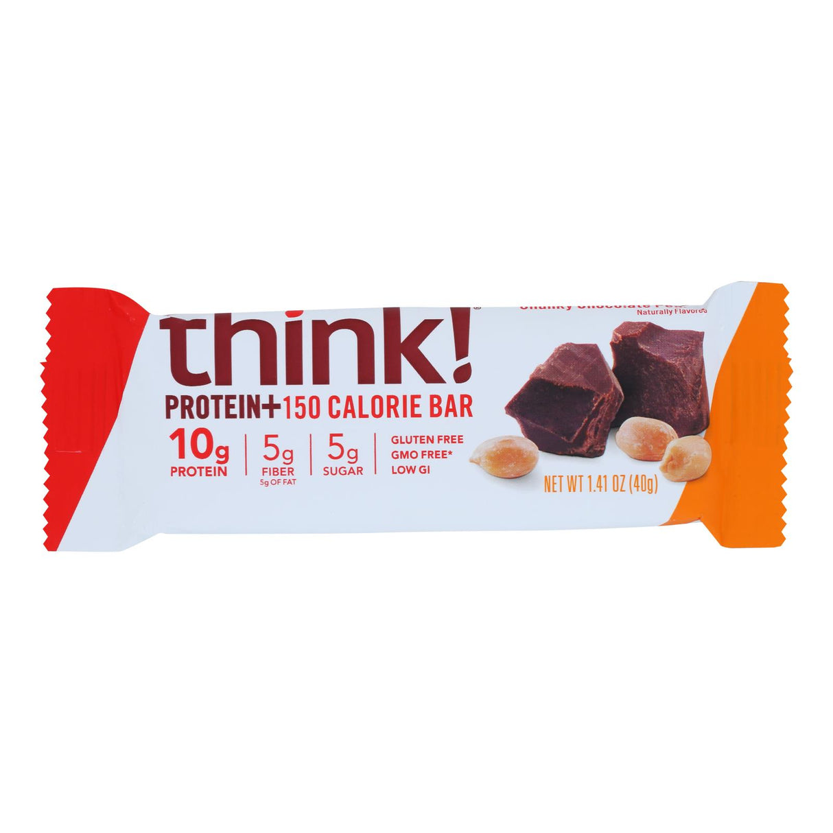 Thinkthin Protein & Fiber Bar - Rich Chocolate Peanut - 1.41 Oz - Cozy Farm