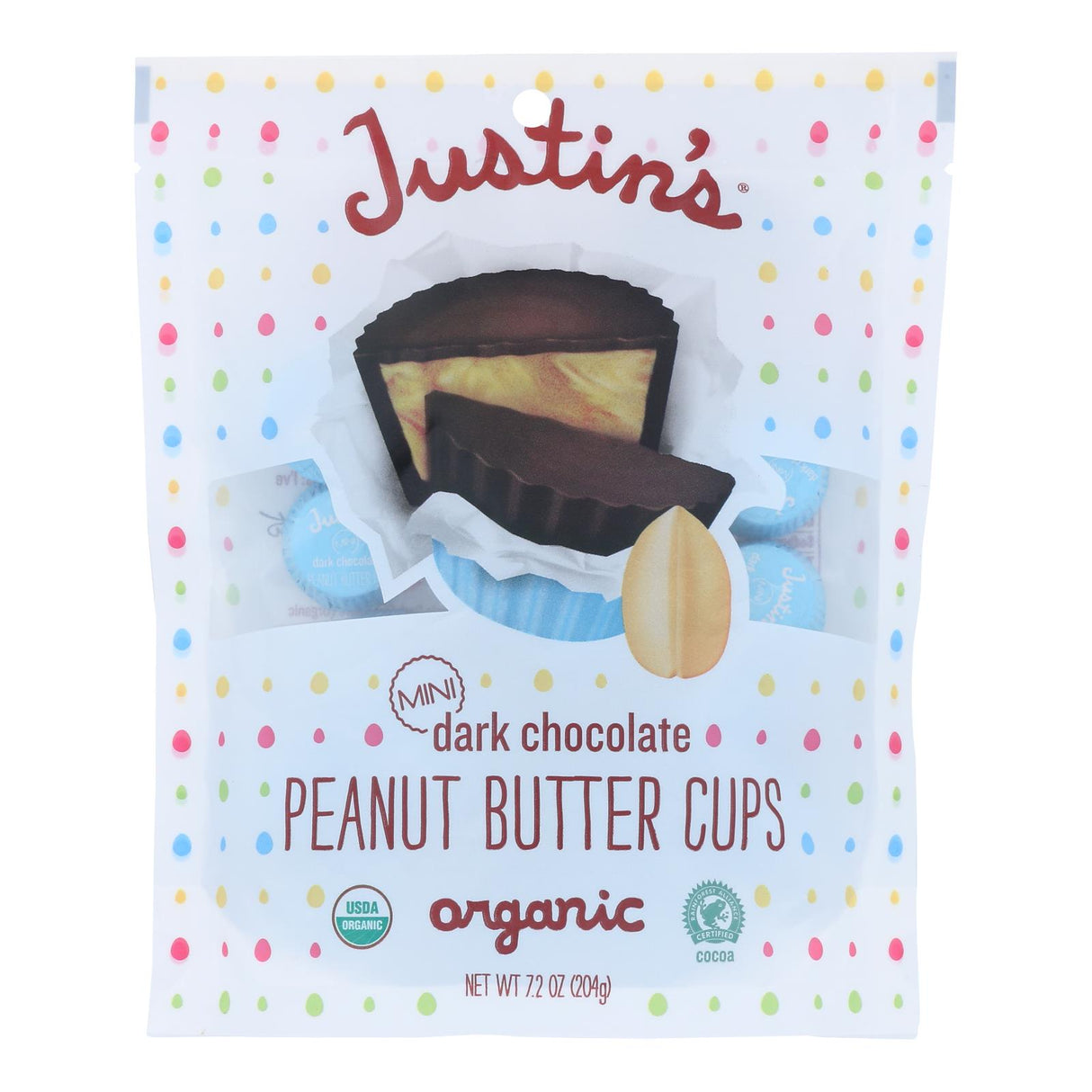 Justin's Premium Peanut Butter Cups Easter Bag - 7.2 Oz, Pack of 10 - Cozy Farm