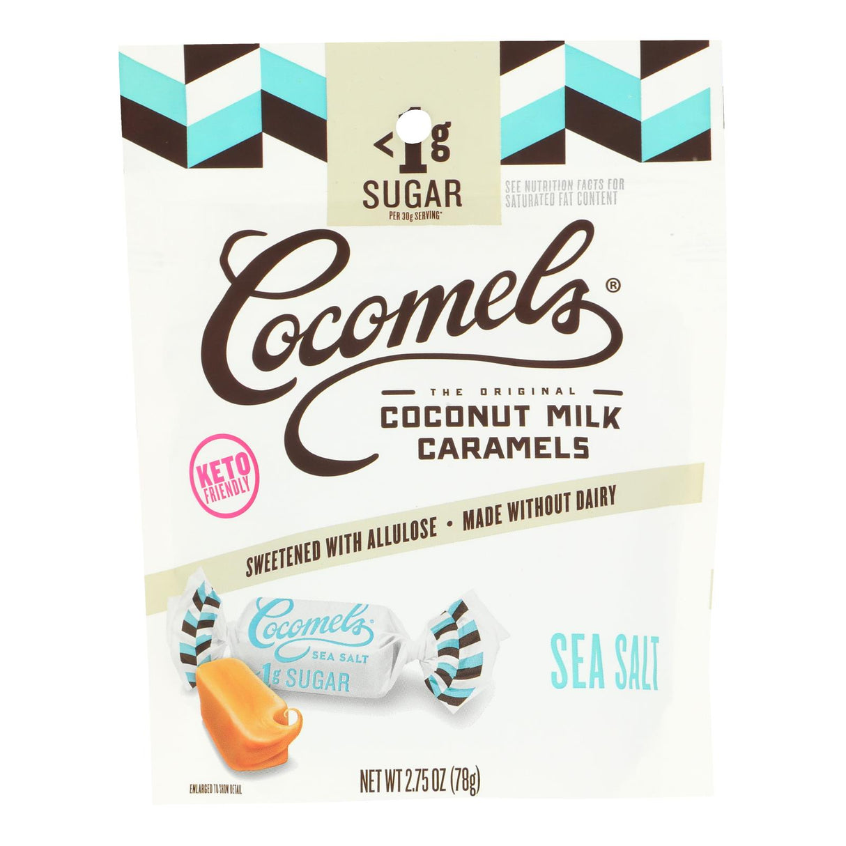Cocomels Sugar Free Caramel Coconut Milk with Sea Salt (Case of 6 - 2.75 Oz Packs) - Cozy Farm