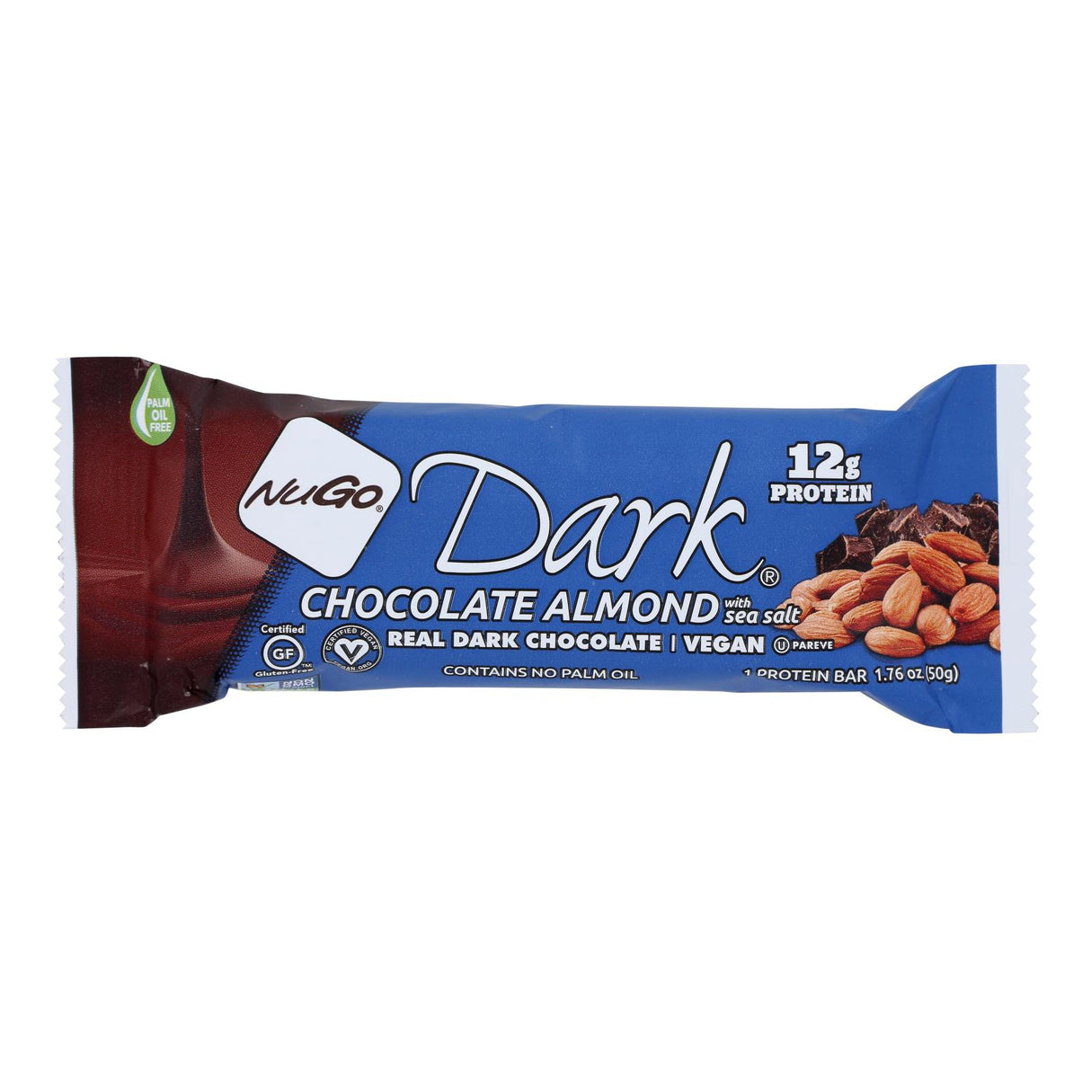 Nugo Dark Chocolate Almond Sea Salt Protein Bars - 12 Pack - 1.76 Oz - Cozy Farm