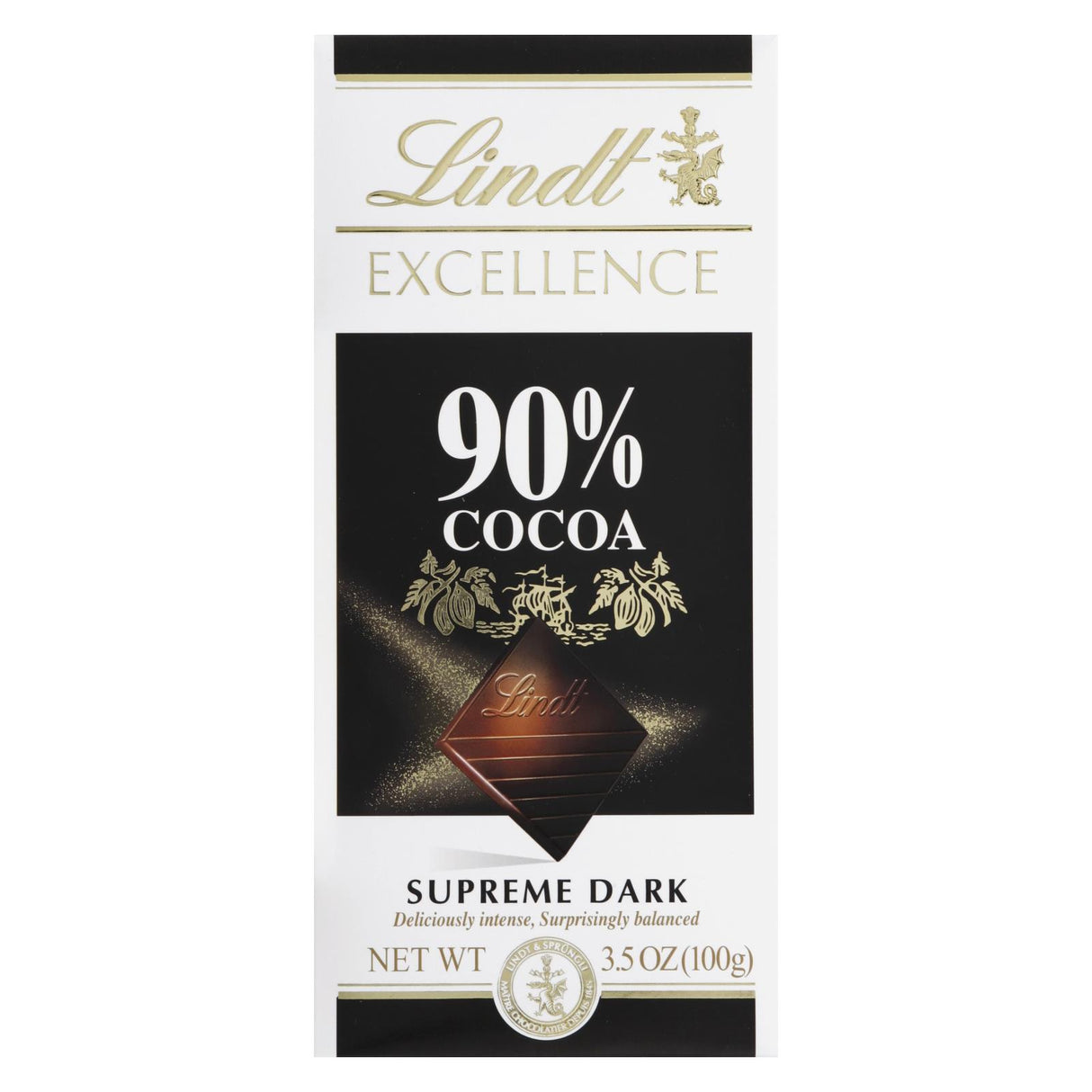 Lindt 90% Cocoa Dark Chocolate Bar - 12x3.5 Oz - Cozy Farm