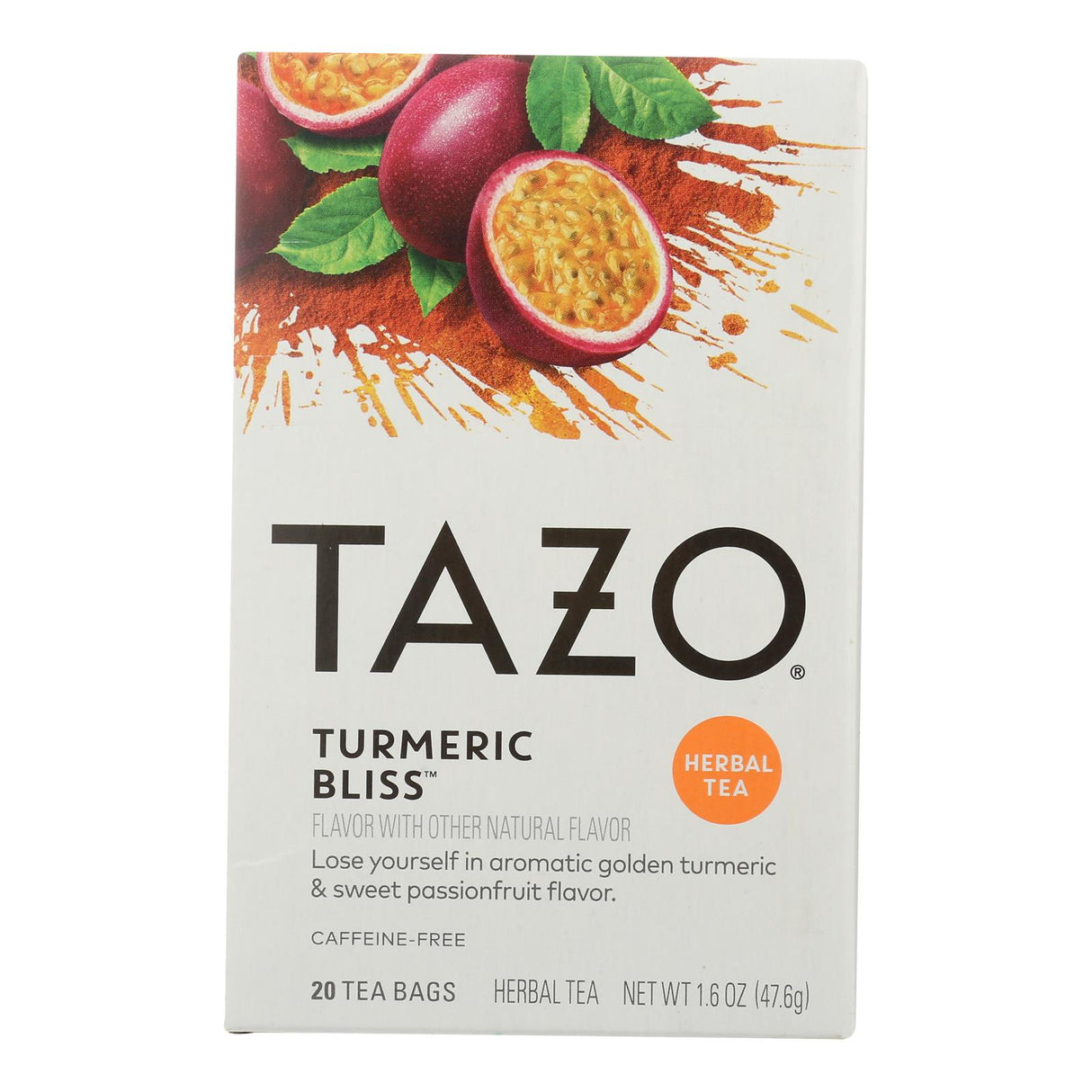Tazo Tea Turmeric Bliss Tea Bags - Case of 6 - 20-Count - Cozy Farm