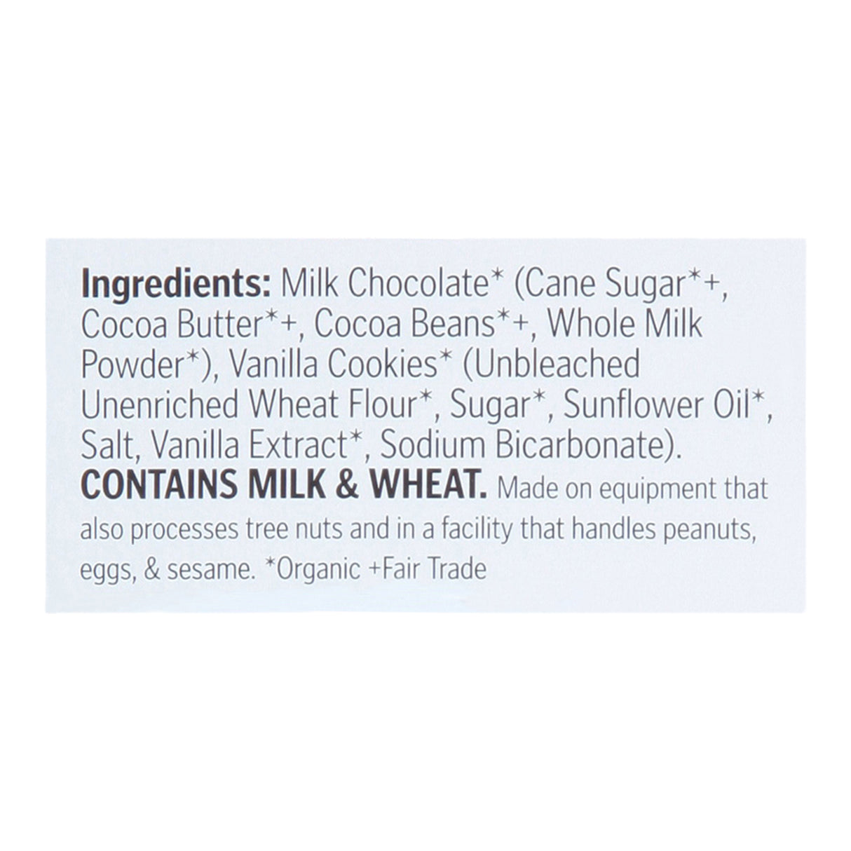 Theo Chocolate Milk & Cookies Bar, 45% Cacao, 2.8 Oz, Case of 12 - Cozy Farm