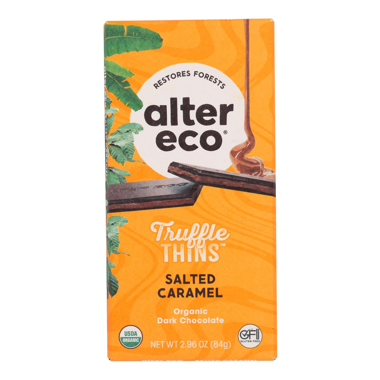 Alter Eco Organic Truffle Thin Salt Caramel - 2.96 OZ - Cozy Farm