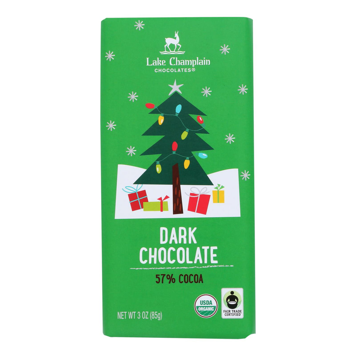 Lake Champlain Chocolates Premium Dark Chocolate Bar 57% Cacao - 3 Oz, Case of 12 - Cozy Farm