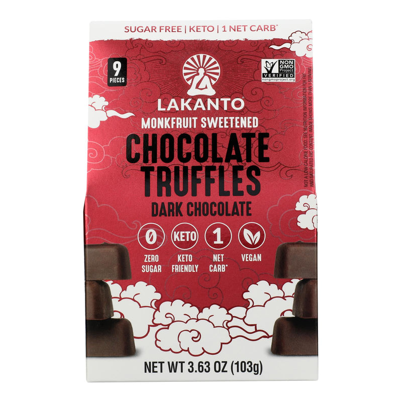Lakanto Dark Chocolate Truffles Keto Bites, Case of 10 - 3.63 Oz - Cozy Farm 