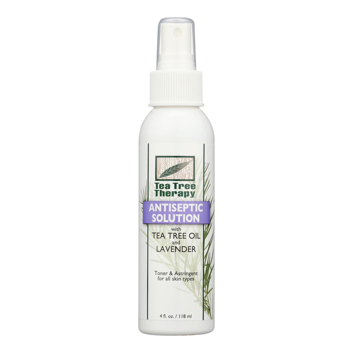 Tea Tree Therapy Antiseptic Liquid - Tea Tree Oil & Lavender - 4 Oz (4 Pack) - Cozy Farm