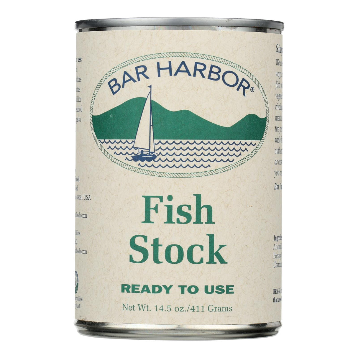 Bar Harbor Fish Stock, Rich Flavorful Base for Seafood Dishes | 14.5 Ounces, 6-Pack - Cozy Farm