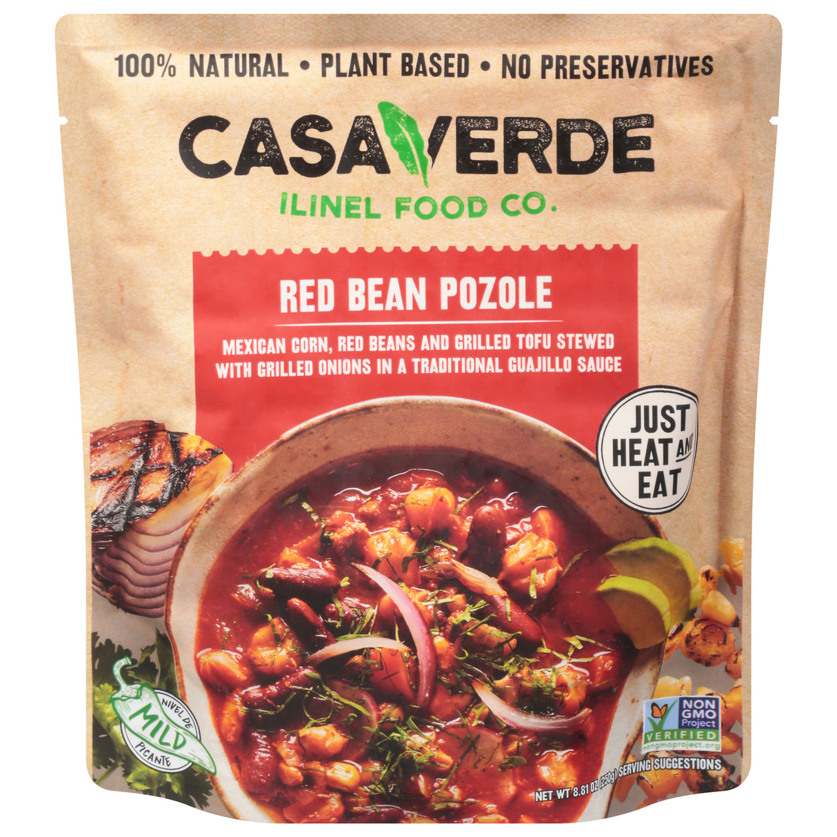 Casa Verde Pozole with Red Beans, 8.81oz - Case of 6 - Cozy Farm