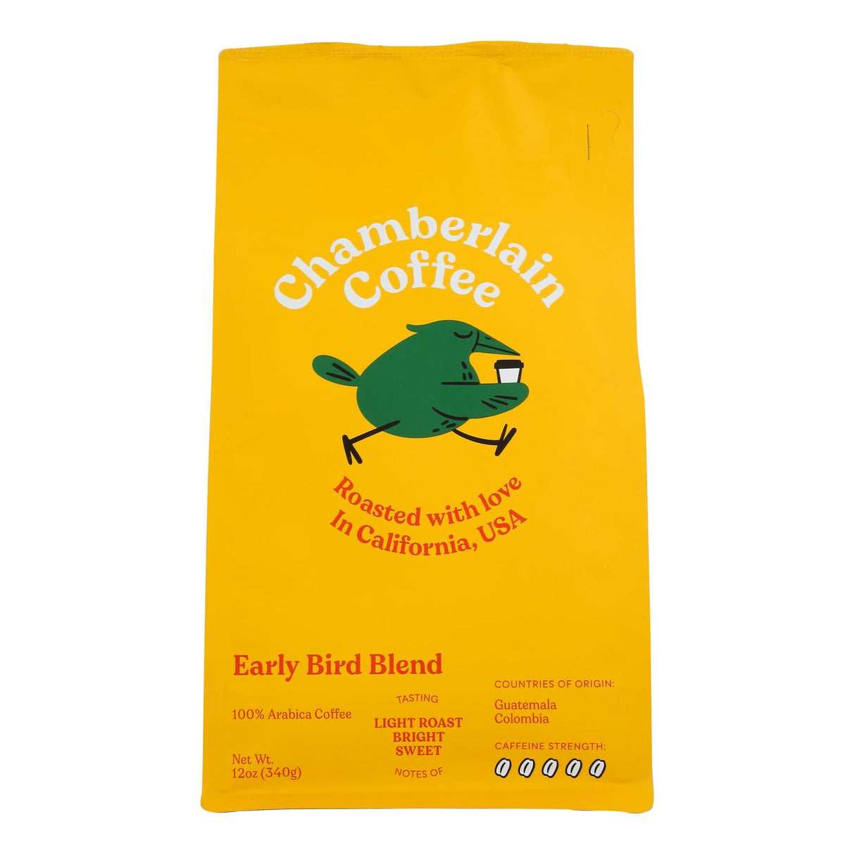 Chamberlain Coffee Organic Earlybird Blend Whole Beans - 12 Ounces - Cozy Farm