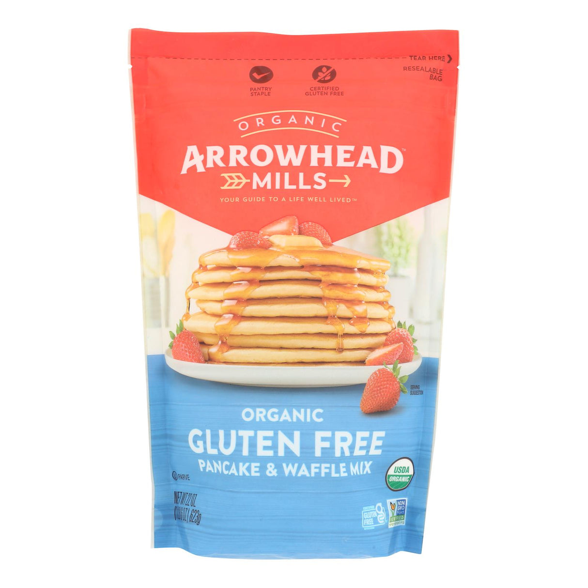 Arrowhead Mills Organic Gluten Free Pancake Mix, 22 Oz - Cozy Farm