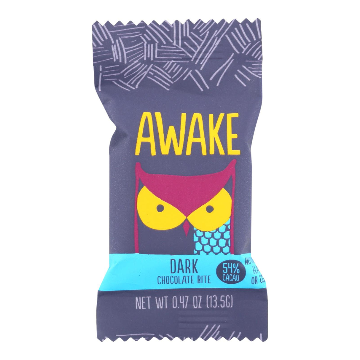 Awake Dark Chocolate Bites - Case of 50 - 0.47 Ounce - Cozy Farm