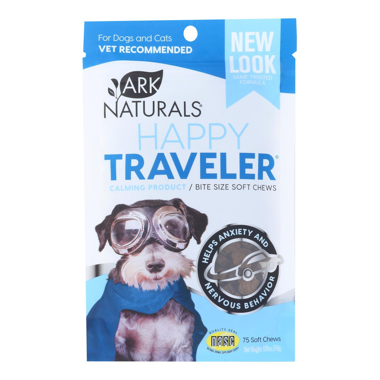 Ark Naturals Happy Traveler Calming Dog & Cat Chew - 6 Pack - Cozy Farm