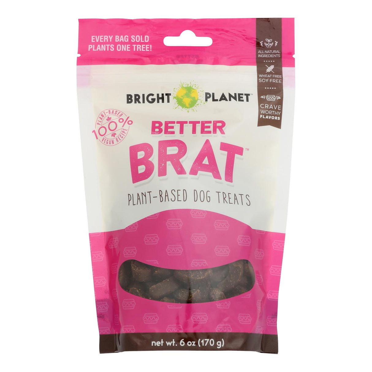 Bright Planet Better Brat Dog Treat, 6 Oz - Cozy Farm