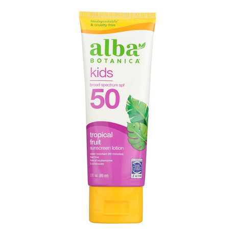 Alba Botanica SPF 50 Sunscreen Lotion for Kids - 3 fl. oz. - Cozy Farm 