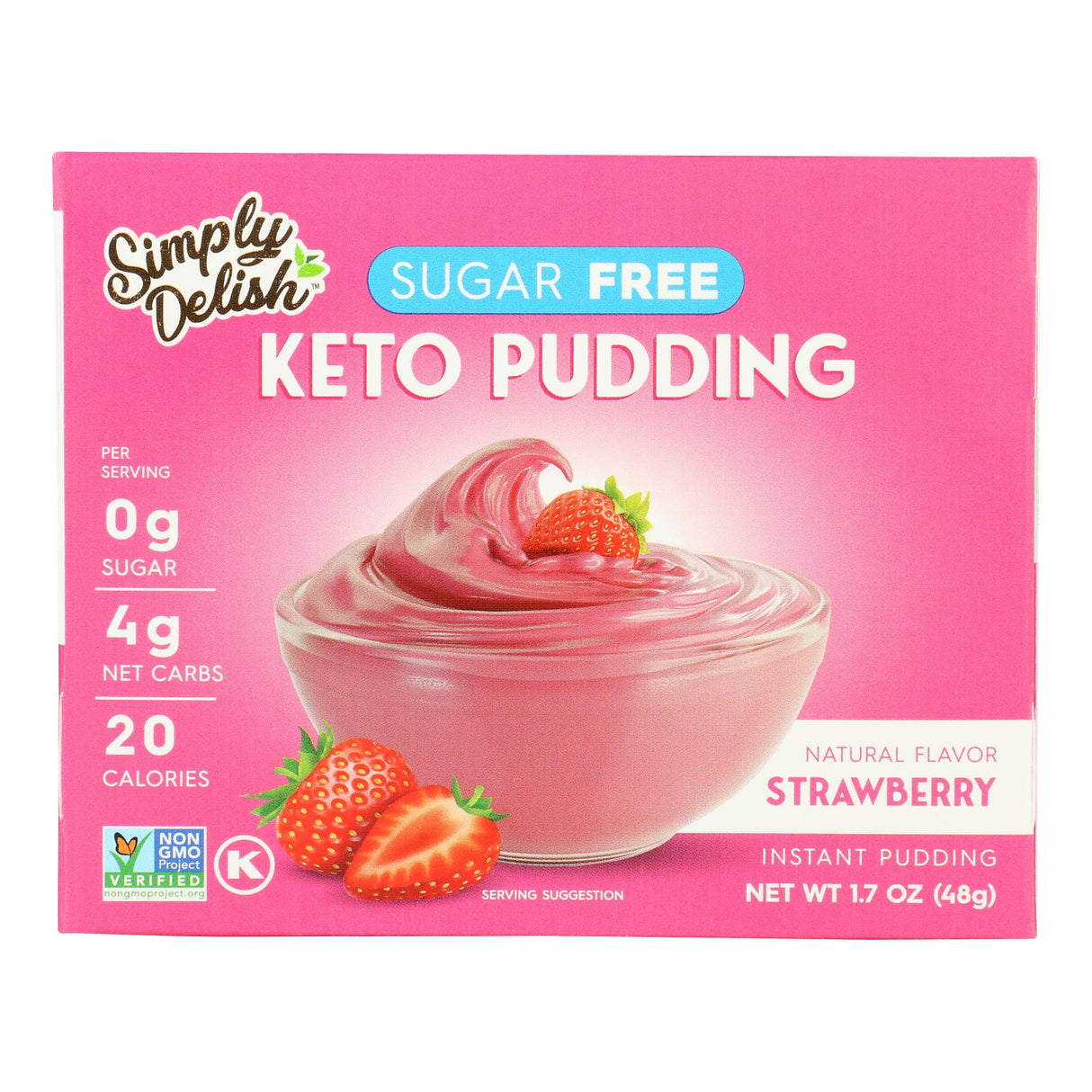 Simply Delish Strawberry Pudding Mix (6 Pack, 1.7 Oz) - Cozy Farm