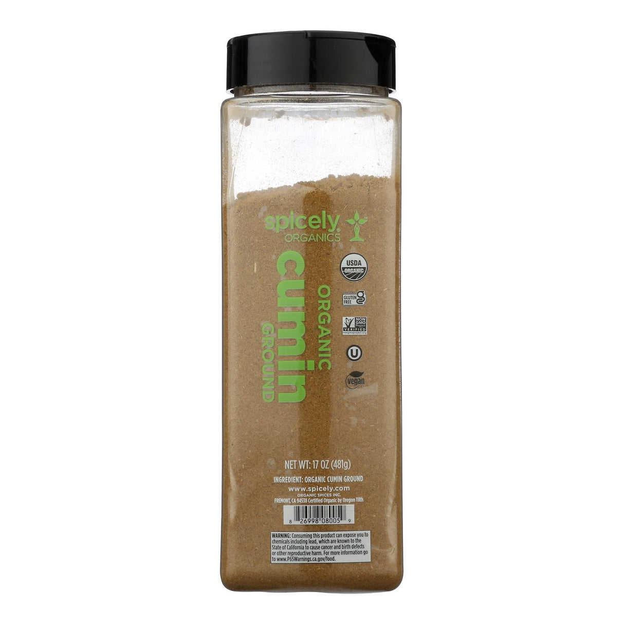 Spicely Organics Ground Cumin: Premium Organic Spice for Authentic Flavor (17 Oz) - Cozy Farm