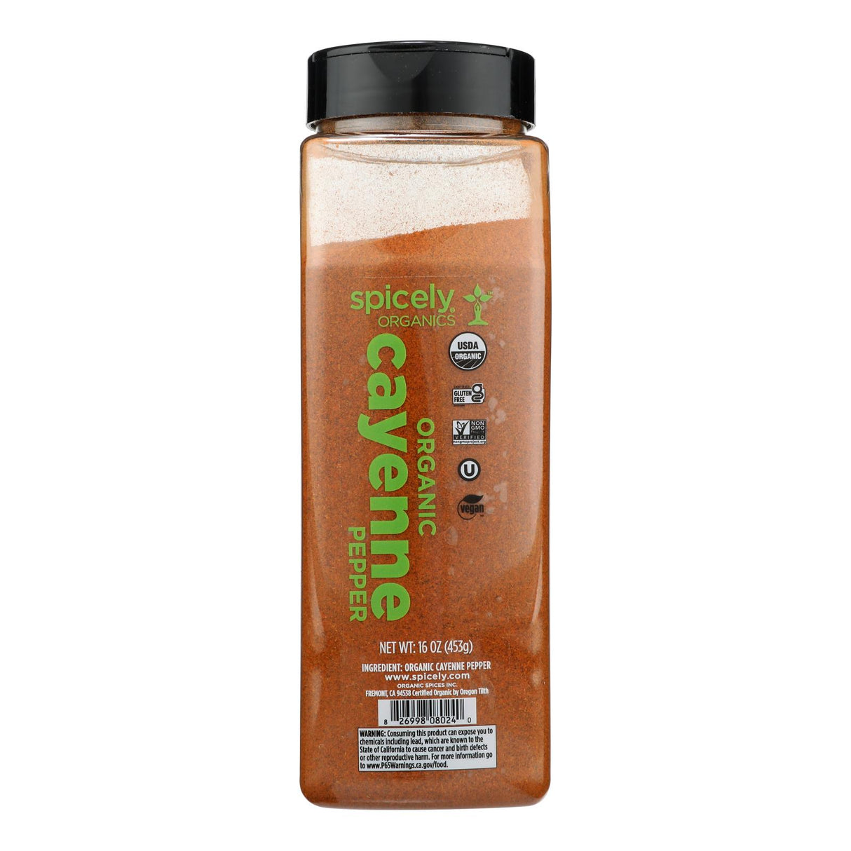 Spicely Organics Cayenne Pepper Organic - 2 x 16oz (32oz Total) - Cozy Farm