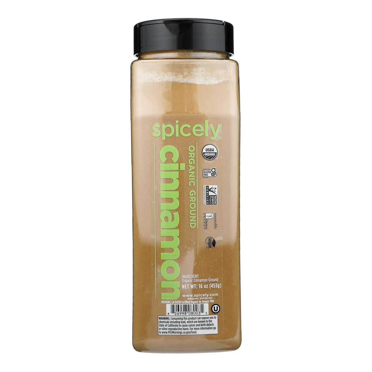 Spicely Organics Organic Ground Cinnamon, 2 Pack (16 oz Each) - Cozy Farm