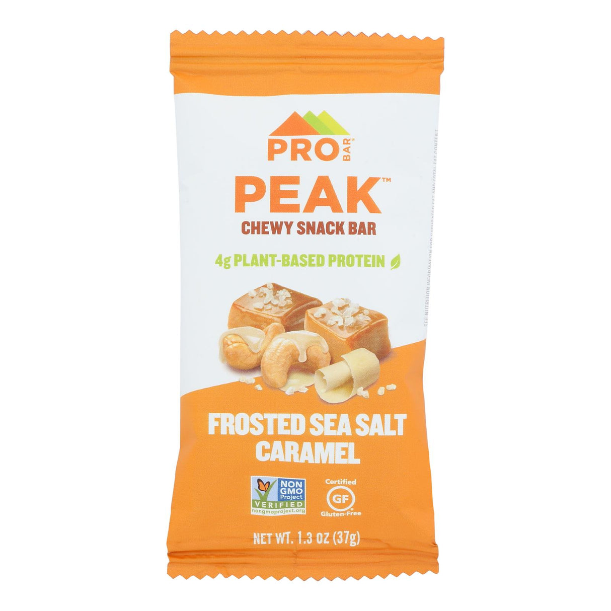 Pro Bar Peak Chew First Sea Salt Caramel - Case of 12 - 1.3 oz. Bars - Cozy Farm