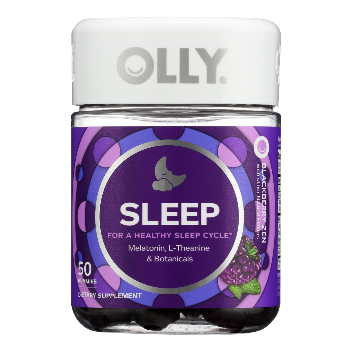 Olly Restful Sleep Aid Gummies, Blackberry, 50 Count (Pack of 3) - Cozy Farm