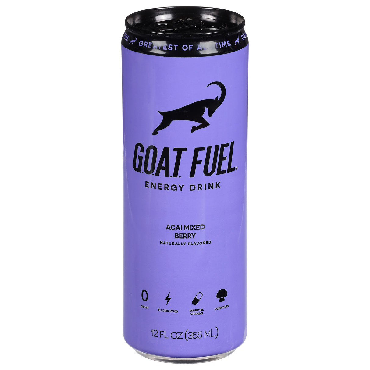 G.O.A.T. Fuel Acai Berry Energy Drink - 12 fl oz Pack of 12 - Cozy Farm
