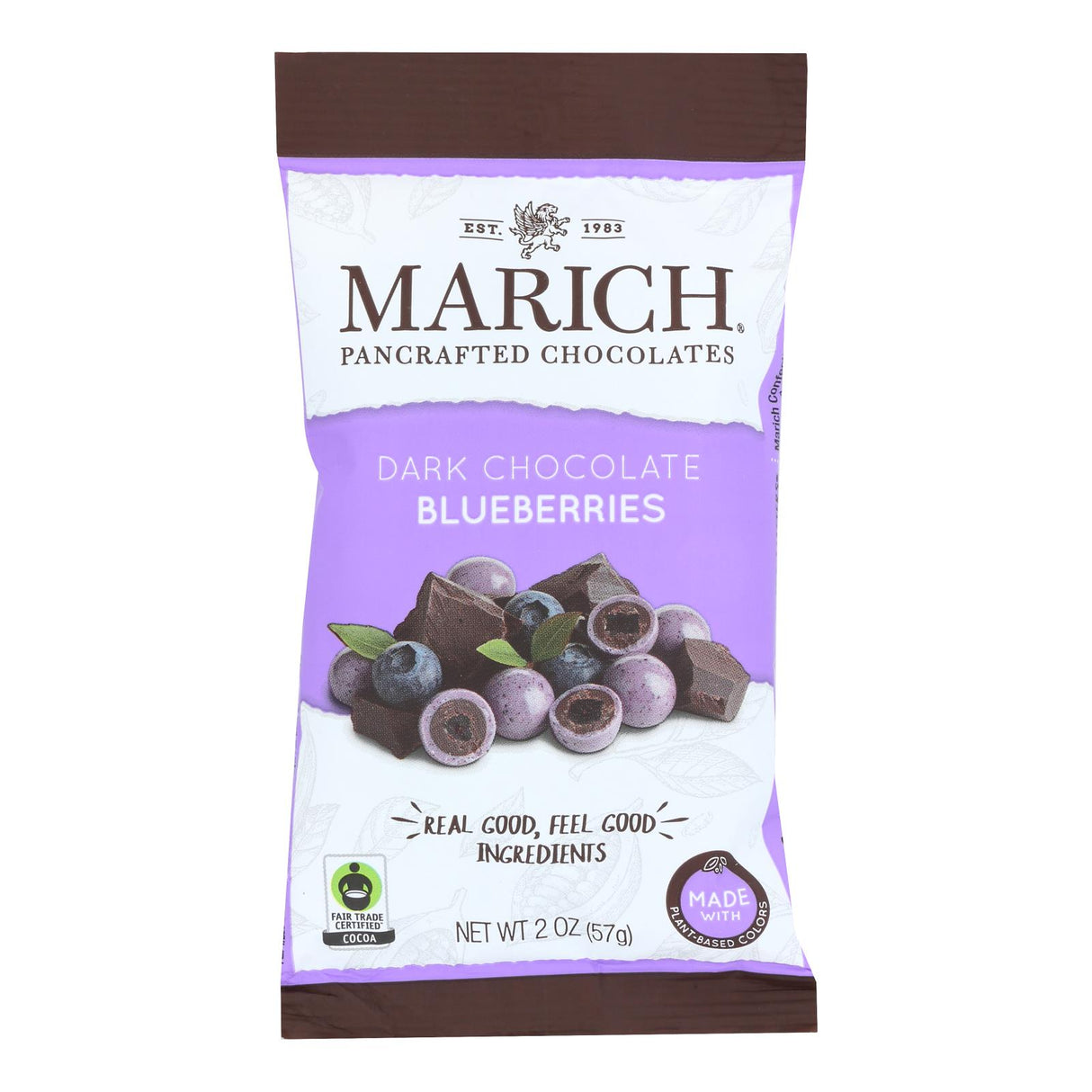 Marich Dark Chocolate Blueberries - 24 Oz (Case of 12) - Cozy Farm