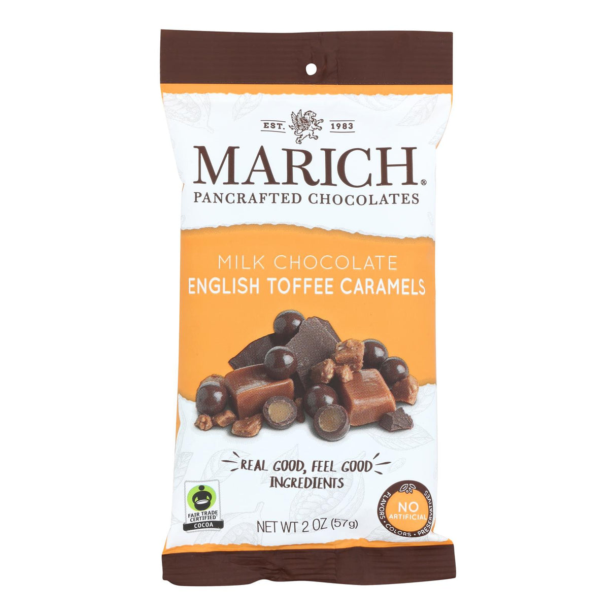 Marich English Toffee Caramels, 2 oz - Case of 12 - Cozy Farm