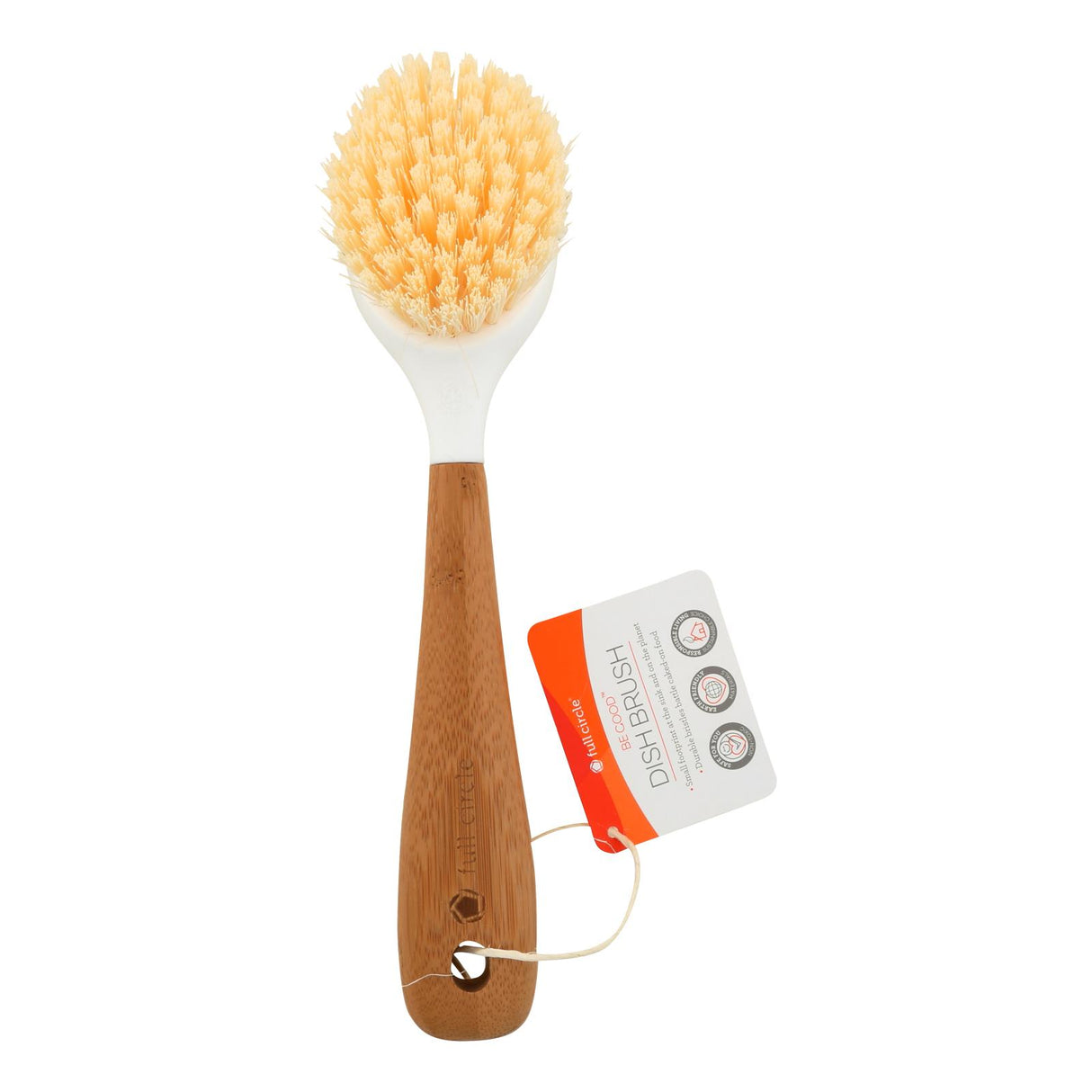 Full Circle Home Dish Brush - White - Case of 6 - Cozy Farm
