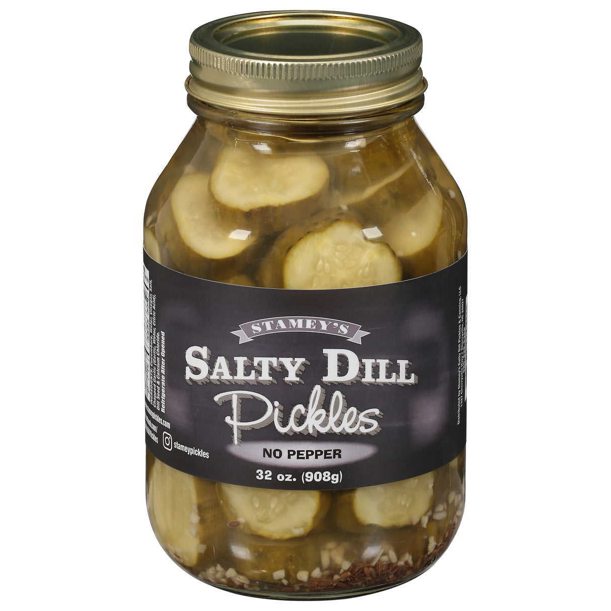 Stamey’s No Pepper Pickles - 32 oz. (Case of 6) - Cozy Farm