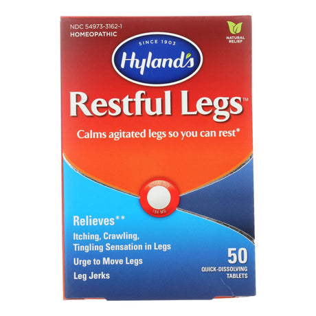 Hyland's Restful Legs, Relief from Restless Legs Syndrome, 50 Tablet Case (3-Pack) - Cozy Farm 