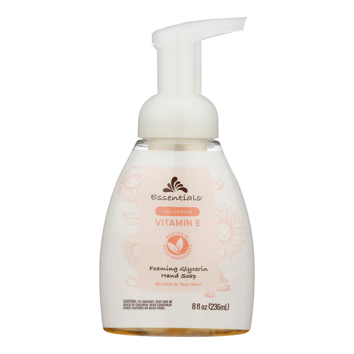 Essentials Glycolic Vitamin E Hand Soap Foam - Enriched with Antioxidants - 8 Fl Oz - Cozy Farm