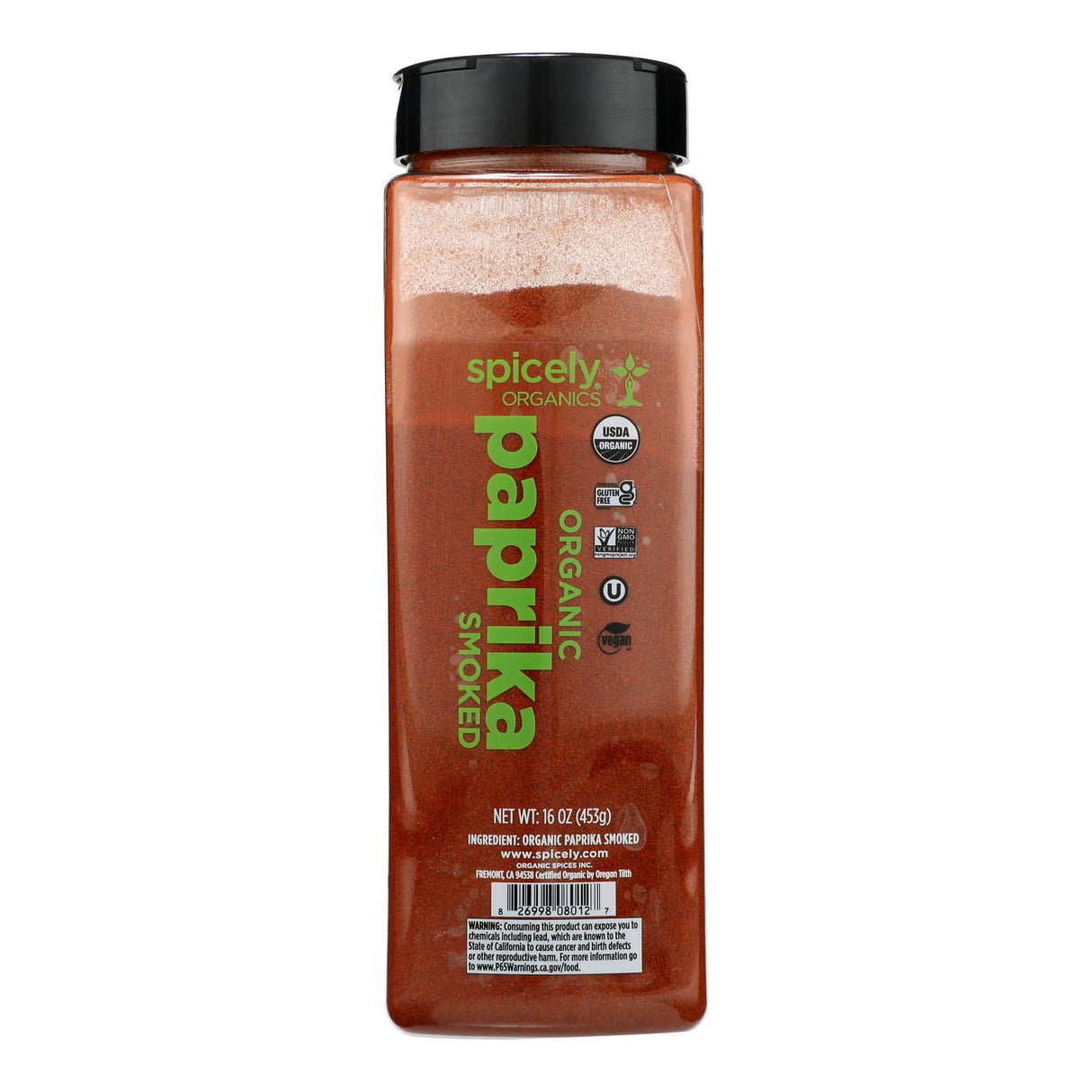 Spicely Organics Smoked Paprika Organic, 16 oz - Cozy Farm