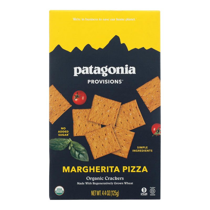 Patagonia Provisions Organic Margherita Pizza Seasoned Crackers, 4.4 Ounces (Pack of 6) - Cozy Farm 