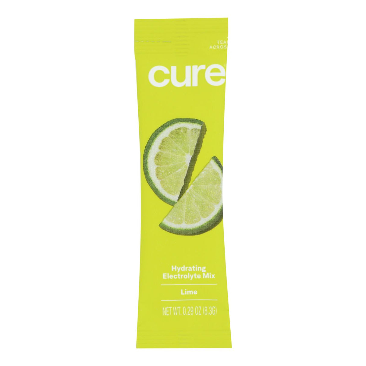 Cure Hydration Electrolyte Drink Mix, Lime - 0.29 Ounces, Case of 8 - Cozy Farm