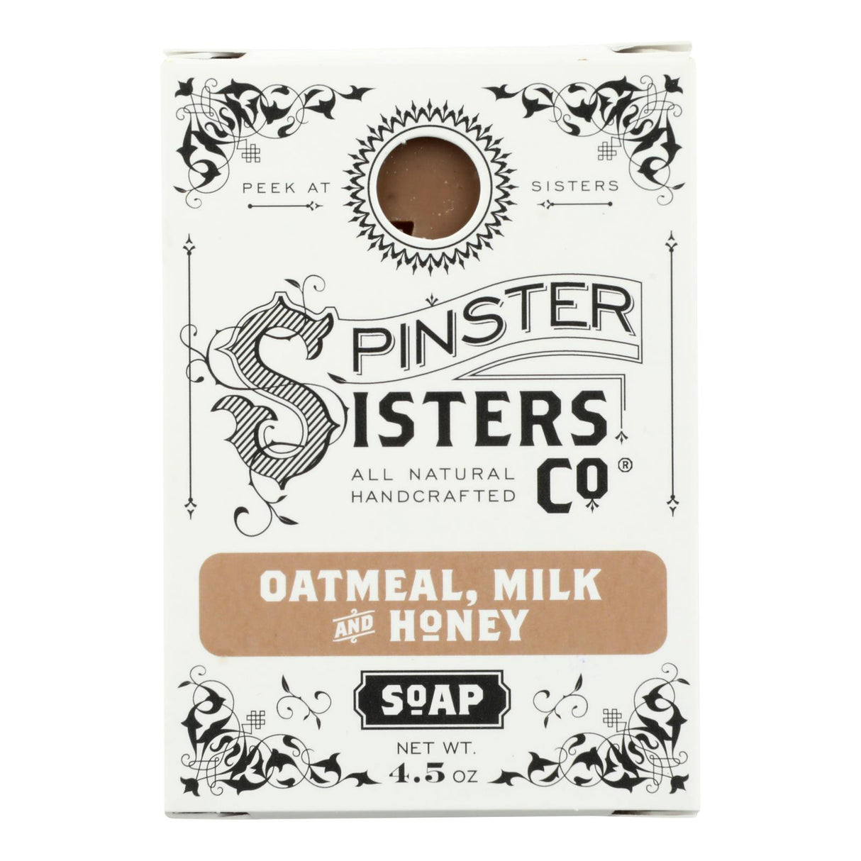 Spinster Sisters Company Oatmeal, Milk, & Honey Soap Bar - 4.5 Oz. - Cozy Farm