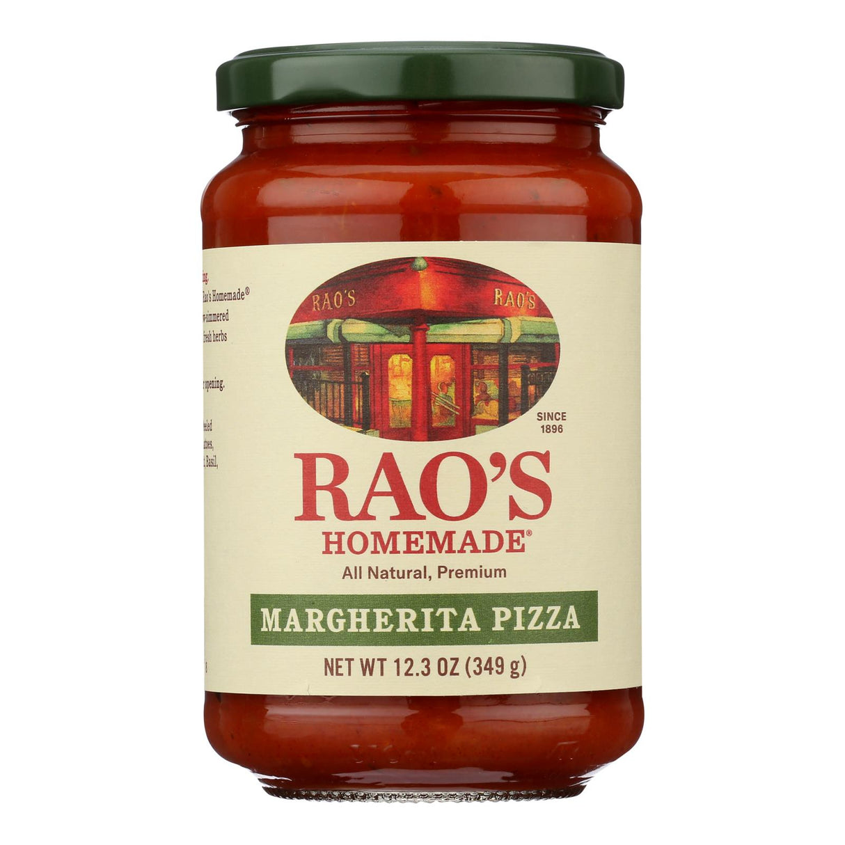 Rao's Premium Pizza Margherita Sauce, Case of 6 - 12.3 Oz. Each - Cozy Farm