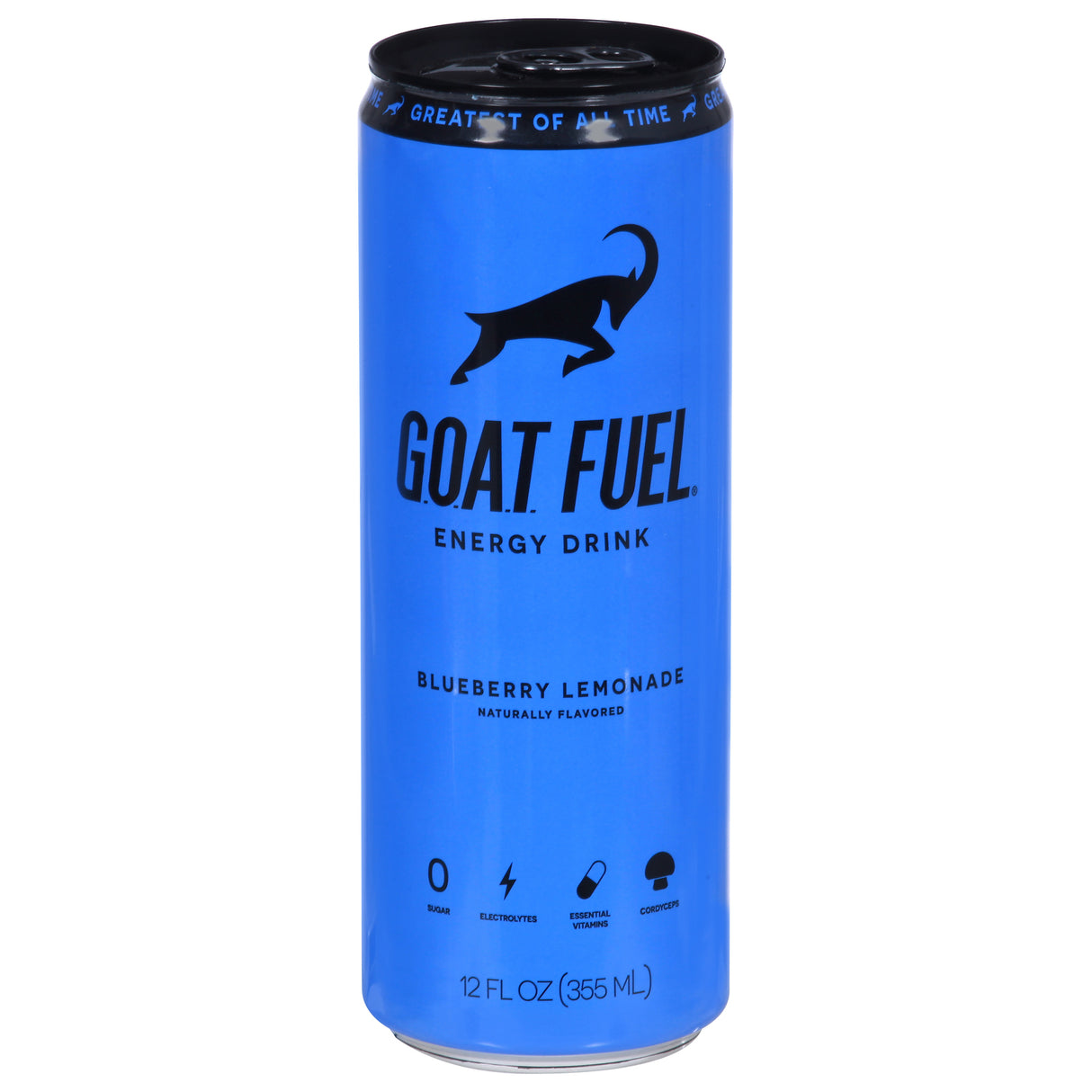 G.O.A.T. Fuel Energy Drink - Blueberry Lemonade - 12 Fluid Ounces (Pack of 12) - Cozy Farm