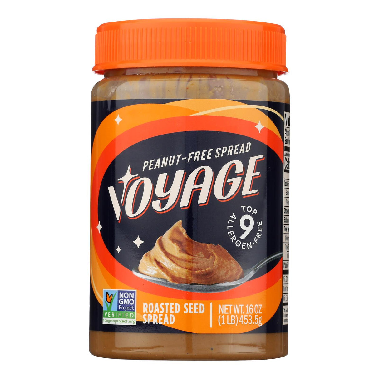 Voyage Creamy Peanut Free Spread Rest Side - Case of 8-16 Ounces - Cozy Farm