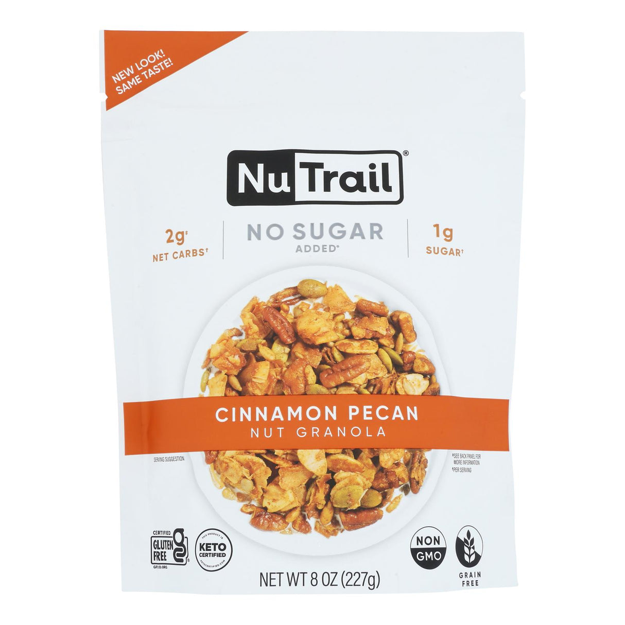 Nutrai Granola Cinnamon Pecan - 6 to 8 Ounce - Pack of 6 - Cozy Farm