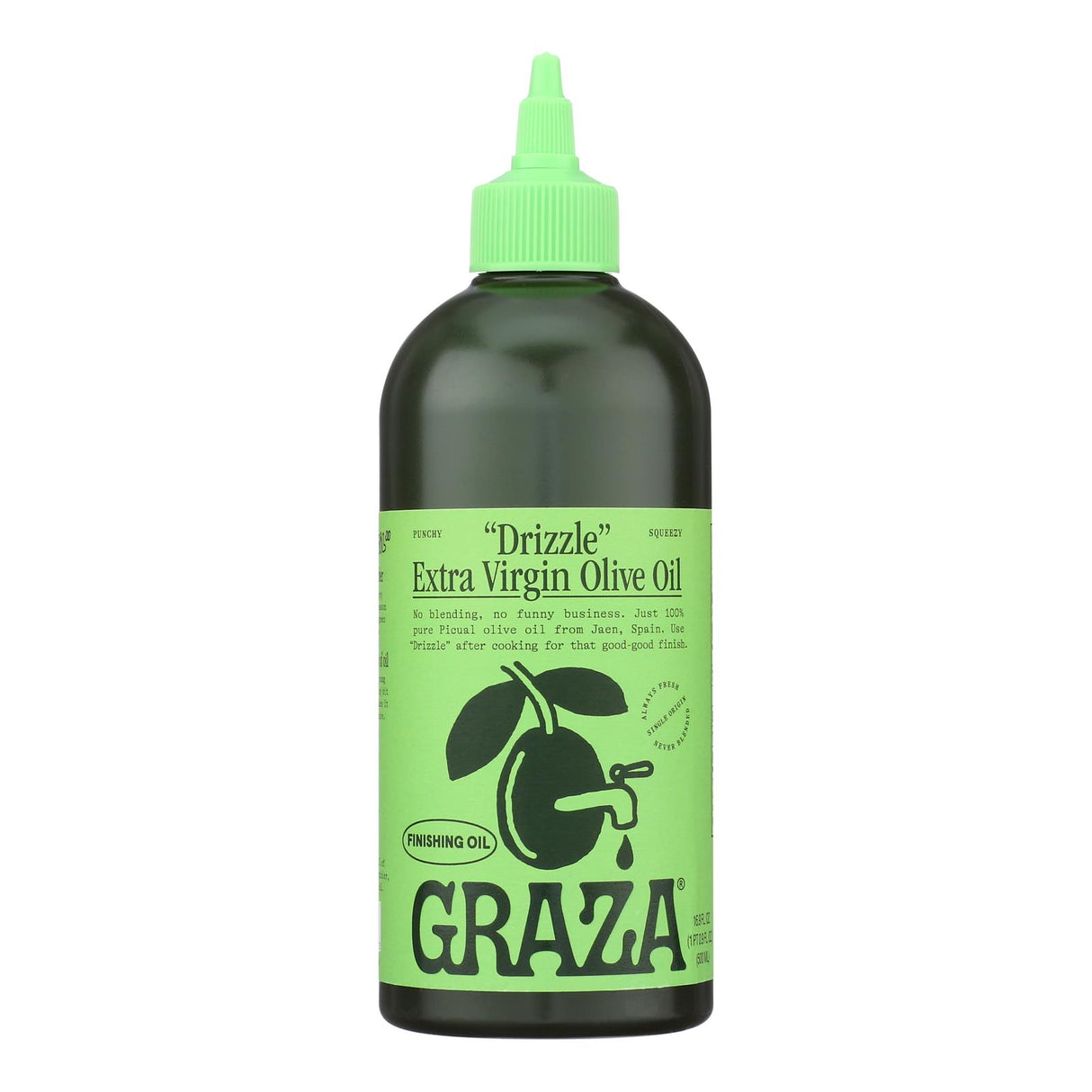 Graza Extra Virgin Olive Oil, 16.9 OZ Squeeze Bottle (Case of 6) - Cozy Farm
