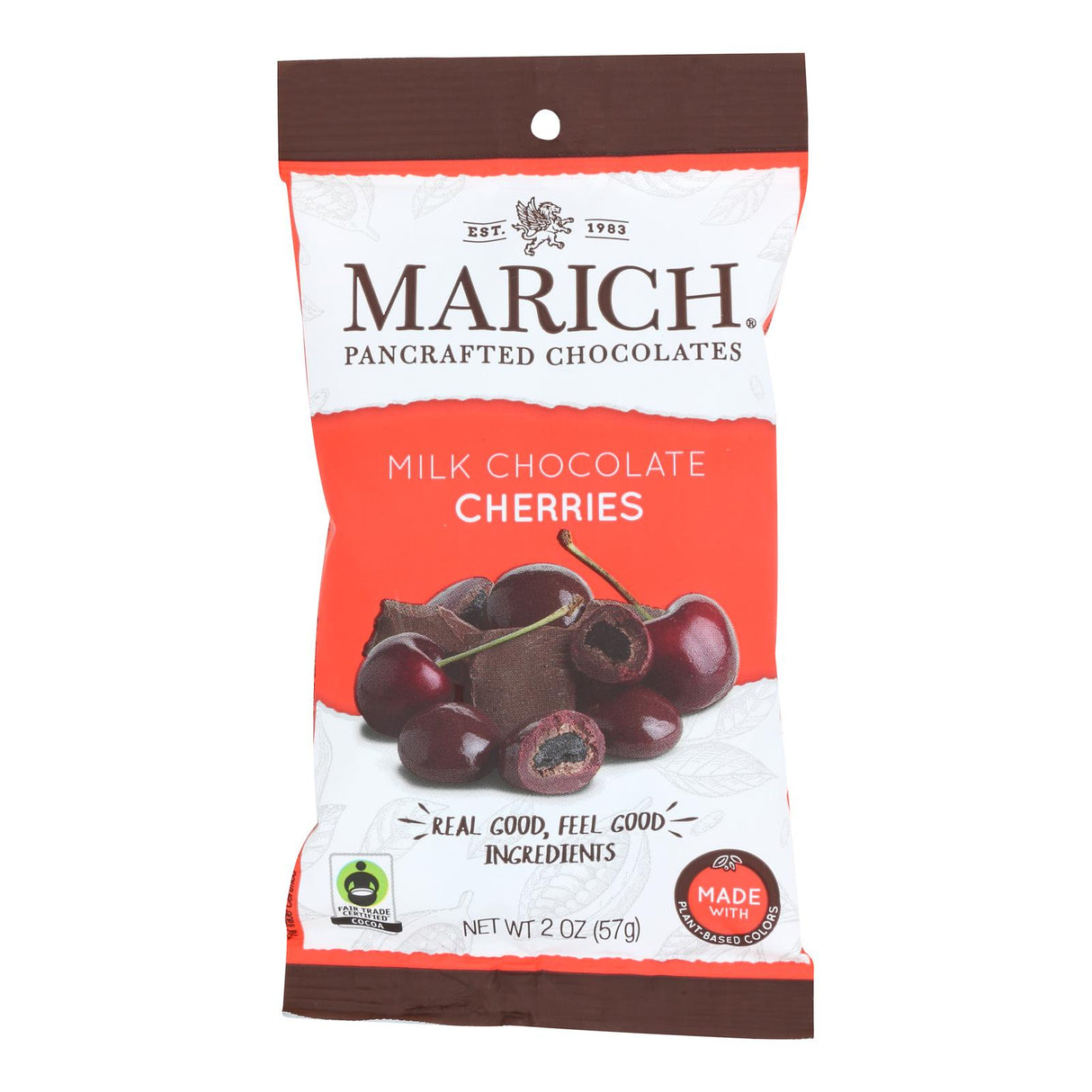 Marich Cherries in Milk Chocolate - 2 Oz (Pack of 12) - Cozy Farm