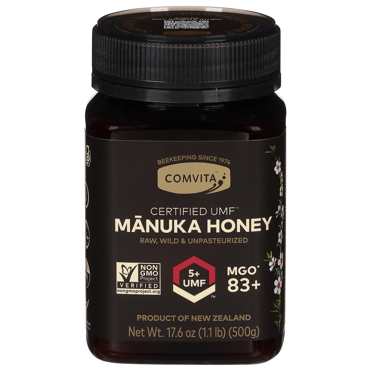 Comvita Manuka Honey Ultra Raw, 5+ Factor, 17.6 Oz - Cozy Farm