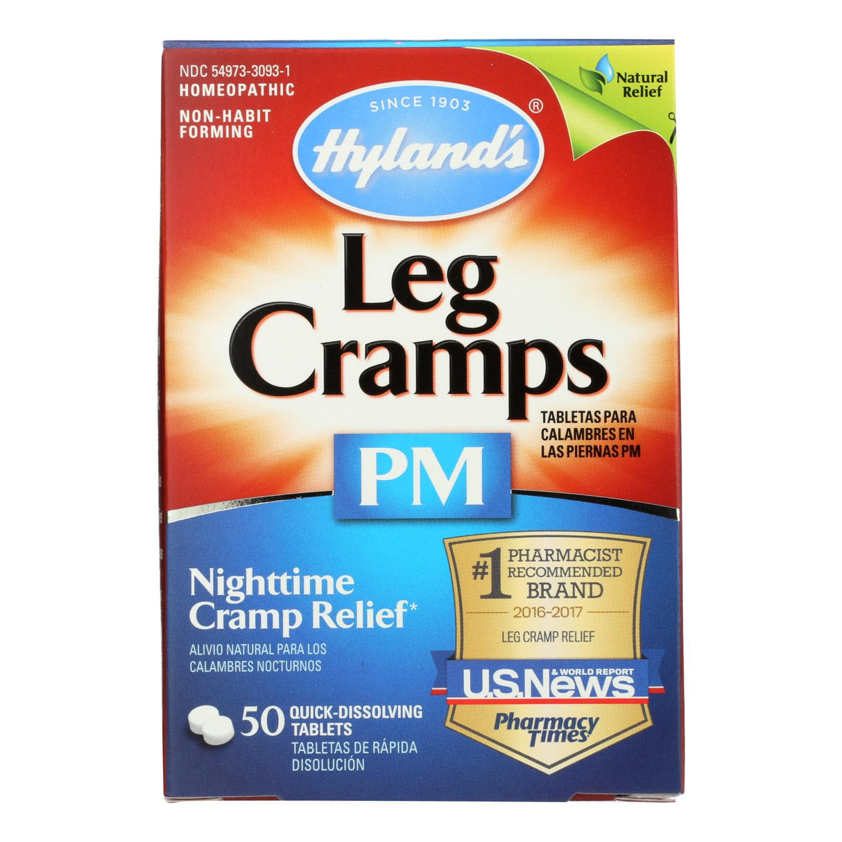 Hyland's Leg Cramp Relief PM - 150 Tablets (3-Pack) - Cozy Farm