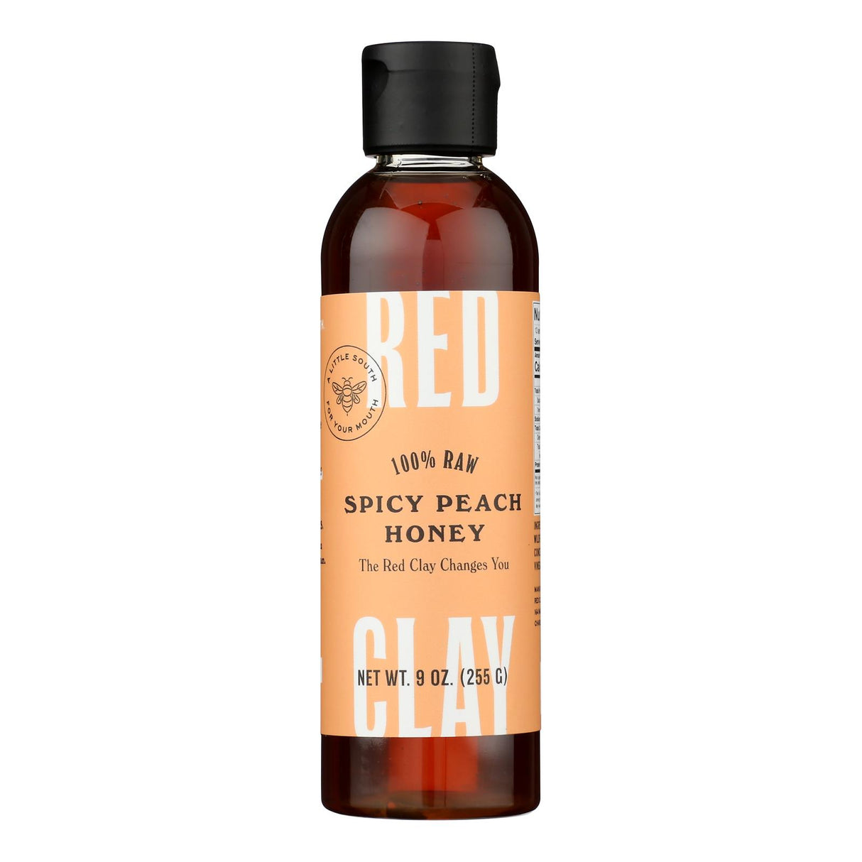 Red Clay Honey Spicy Peach Habanero Hot Honey - 9oz Case of 6 - Cozy Farm