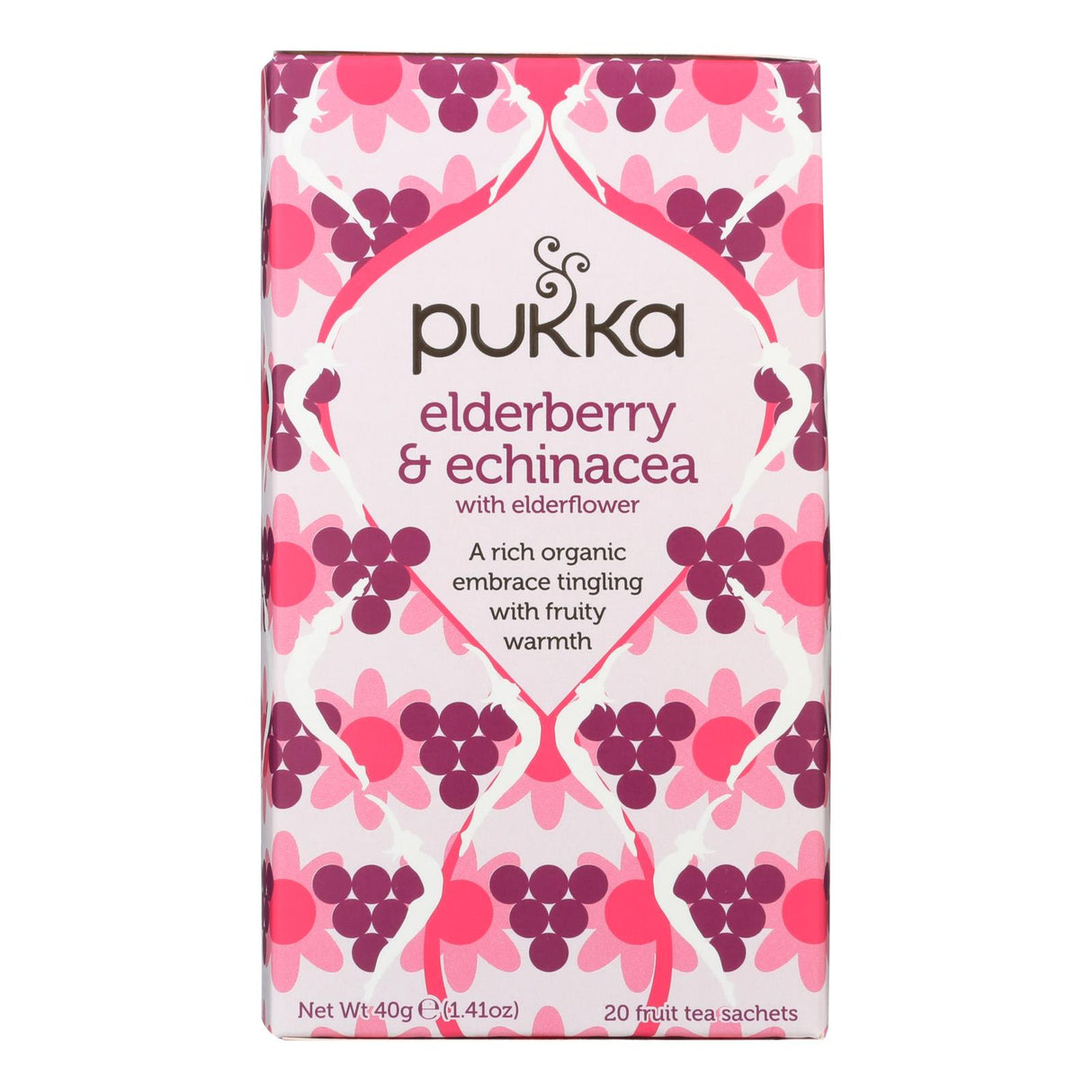 Pukka Organic Elderberry & Echinacea Tea | Immune Support | Case of 4, 20-Bags - Cozy Farm