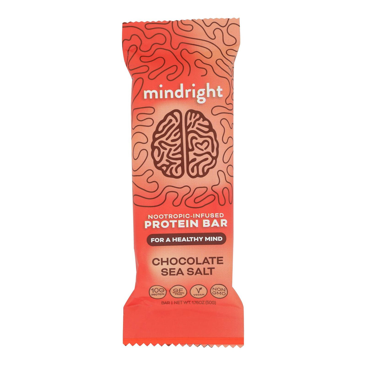 Mindright Sea Salt Chocolate Bar | Case of 12 | 1.76 oz | Indulgent Sweet Treat - Cozy Farm