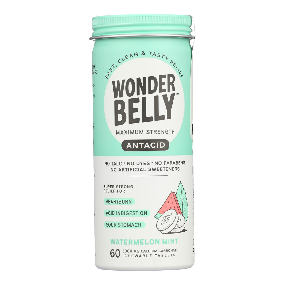Wonder Belly Antacids Watermelon Mint - 4x 60-Count (Packaging May Vary) - Cozy Farm