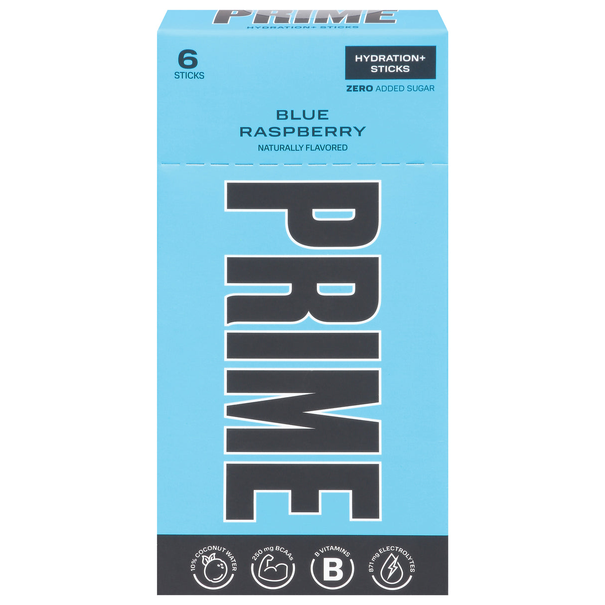 Prime Hydration Electrolyte Stick Blue Raspberry 6 Sticks, 0.9° - Cozy Farm